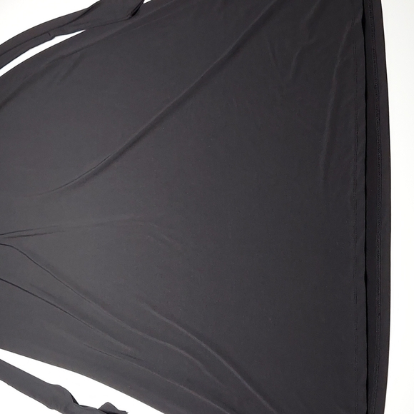 Motherhood Maternity Sleeveless V-Neck Maxi Dress w/ Tie Waist Black  XL - Picture 9 of 9